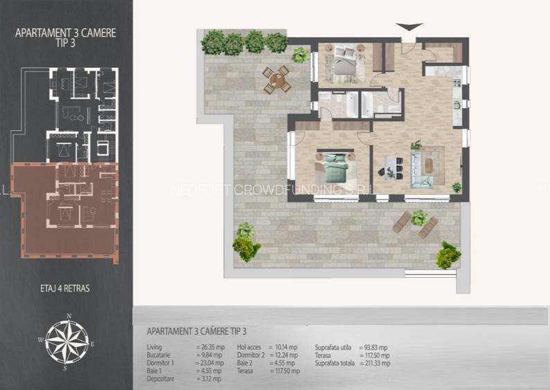 NOU! Apartament 3 Camere Metrou Nicolae Teclu, Bloc 2027, Dotari Excelente - 9