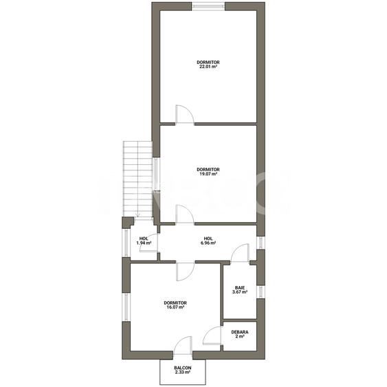 Casa individuala de vanzare 3 camere 2 bai 434mp teren Piata Cluj - 1