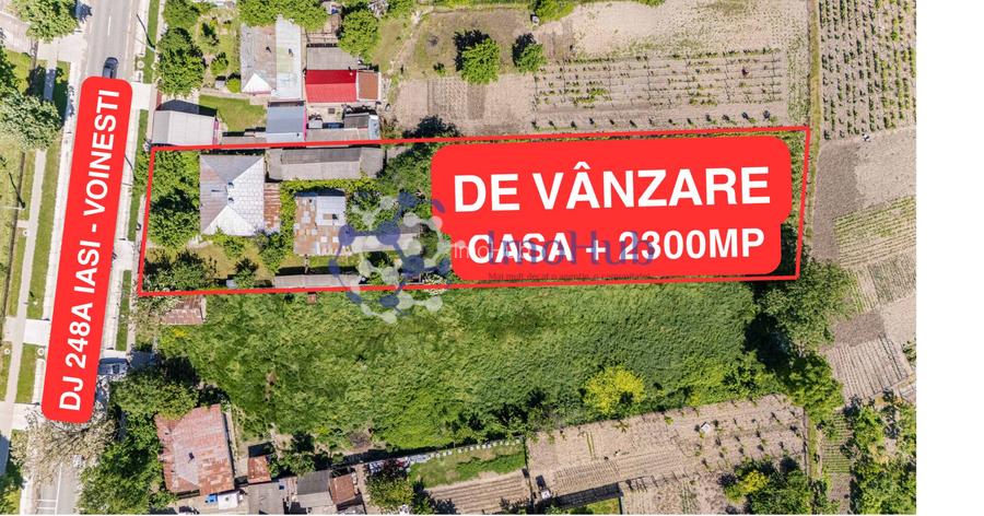 🏡 Teren 2300 mp și casă bătrânească în centrul satului Voinesti, lângă biserică - 2