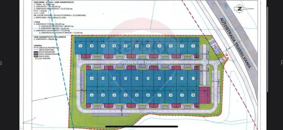 Terenuri Investitie 43485 mp Ungheni-Mures / Autostrada - 10