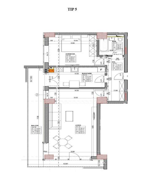 Apartament cu 2 camere decomandate, bloc nou, vedere panoramica catre port - 11