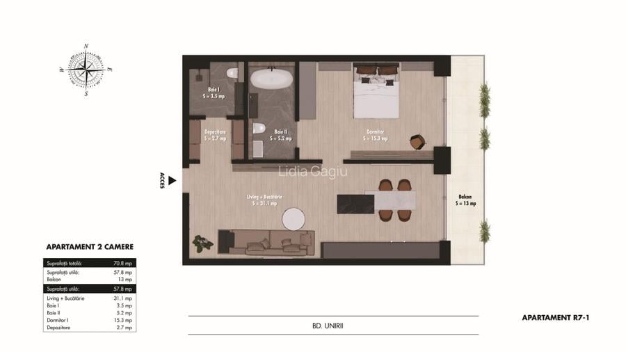 APARTAMENTE UNIRII BARRIO DE VANZARE BLOC NOU - 16