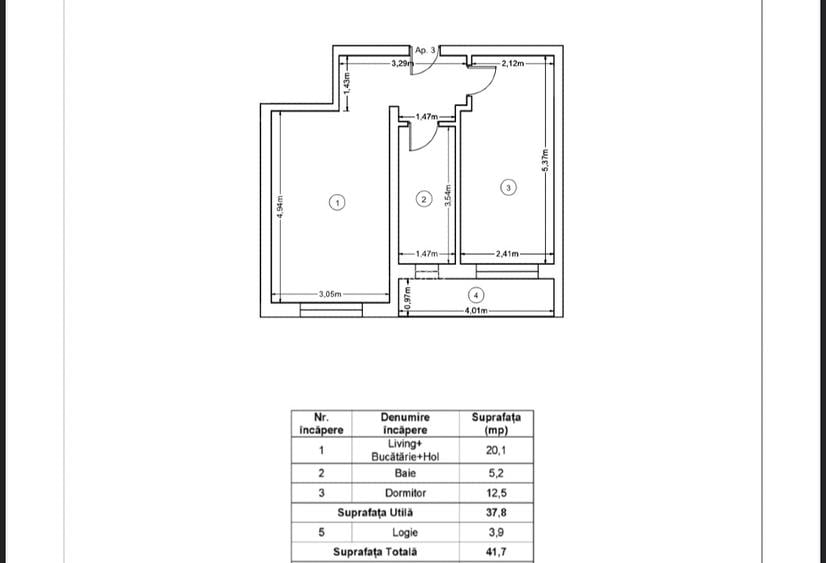 Mocrioaparatment bloc nou  - 3