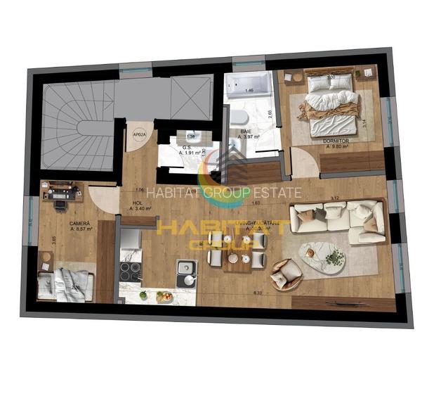 3 camere Nou - Unirii Palatul Parlamentului - 6