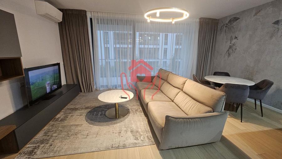 Baneasa Shopping City-3 camere mobilier ROVERE I parc I scoli I garaj interior