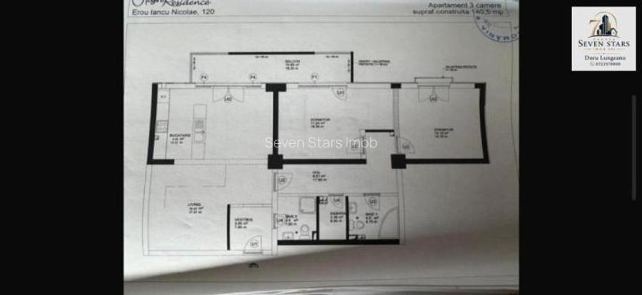Apartament 3 camere Iancu Nicolae Mark Twain Pipera Parcare Centrala - 14