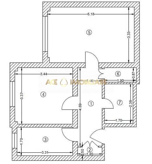 2 Camere de inchiriat |Calea Mosilor|Metrou| Renovat,Mobilat si Utilat - 8