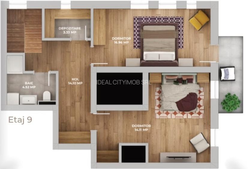 Apartament 3 camere tip Duplex Stil de viață premium spațiu care te definește - 20