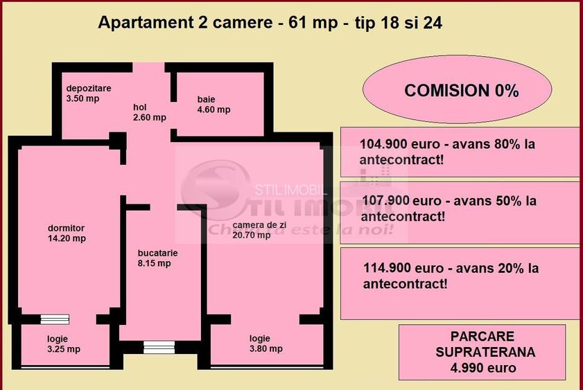 Apartament 2 camere nou de vanzare in Iasi Valea Lupului, bloc nou - 2