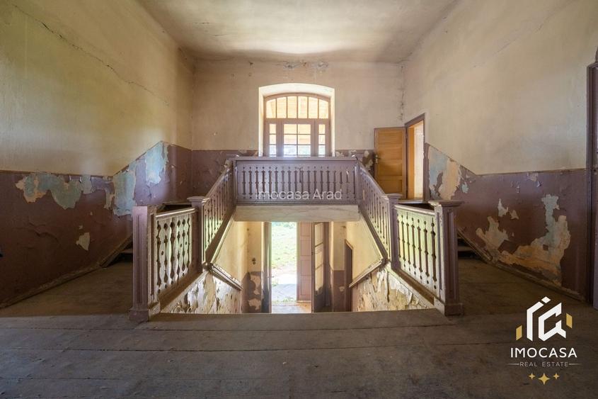 Vila Conac boieresc contelui Fabia 1920 de vânzare Păuliș Arad 2,4 ha - 12