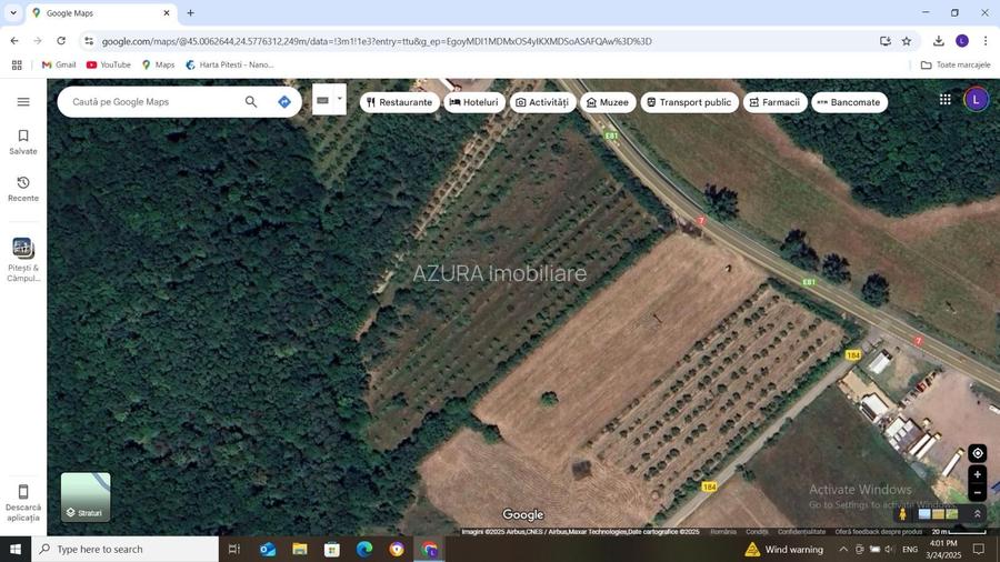 Vanzare teren 10000 mp, stradal DN 7, Moraresti - 5