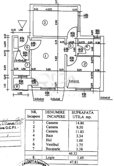 3 Camere , Semi Decomandat , Zona Giurgiului - 8