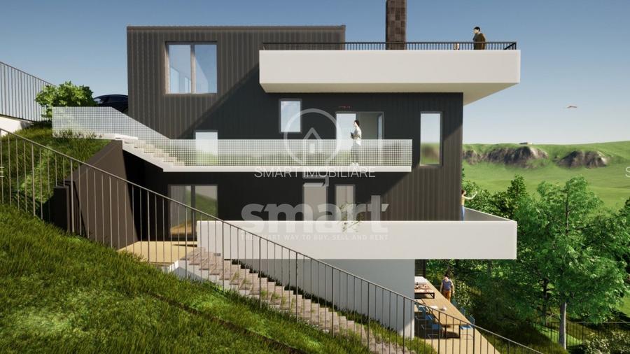 Teren intravilan cu priveliste panoramica 1350mp Feleacu - 10