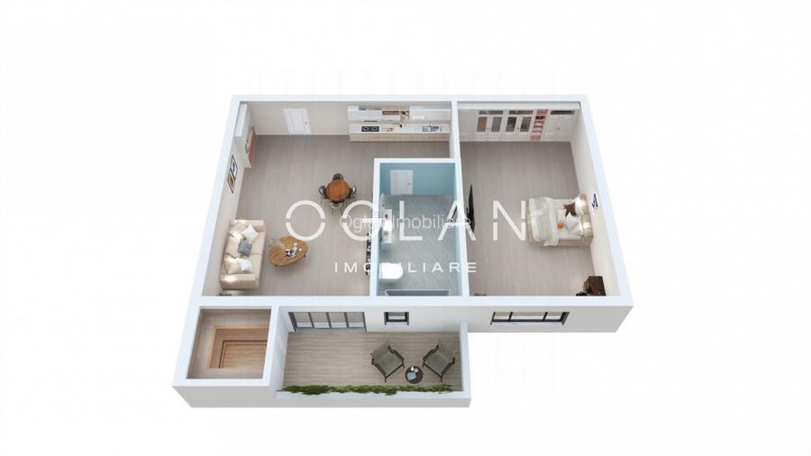 Studio nou, 39.23 mp utili + balcon - Zona Lacul lui Binder - 8