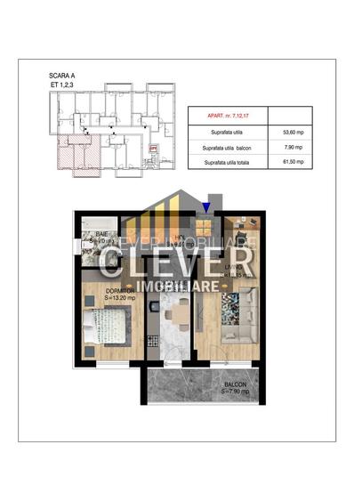 Apartament 2 camere Direct Dezvoltator Metrou Nicolae Teclu - 1