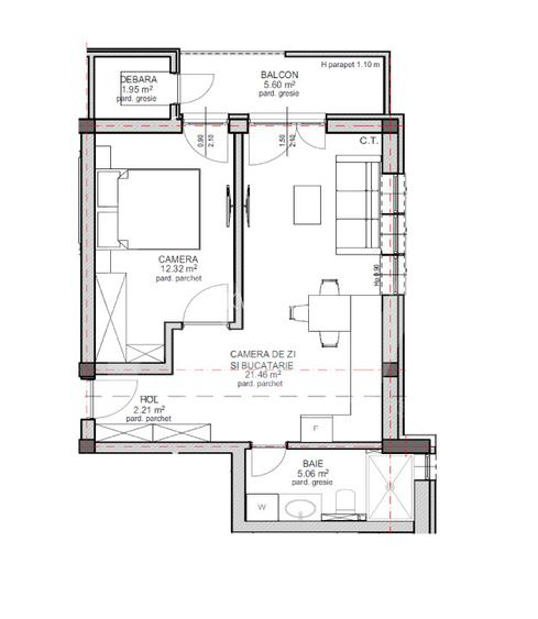 Apartament de vanzare in Sibiu - 2 camere - bloc nou, cu lift - 4