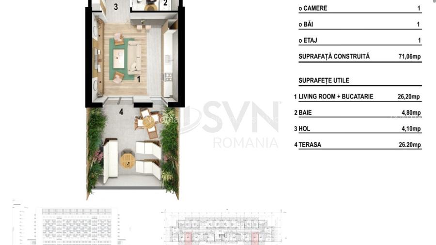 REA1024422 Studio cu terasa NEW WORLD Splaiul UNIRII - 10