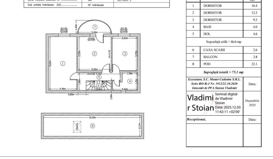 Apartament 4 Camere tip Duplex S+P+1+ Pod,Strada Silvia, Doamna Ghica - 3