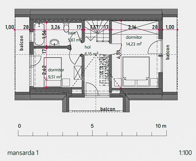 Casă tip cabană, structură solidă, 122mp, priveliște superbă - 7