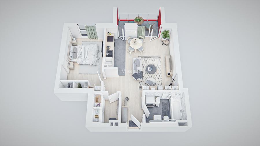 Apartament 2 camere, Vivalia Grand, predare imediata - 15