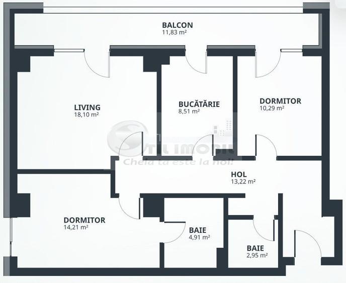 TATARASI BLOC NOU: Ap cu 3 camere + 2 Bai decomandat 156.160€ + 21%TVA - 9