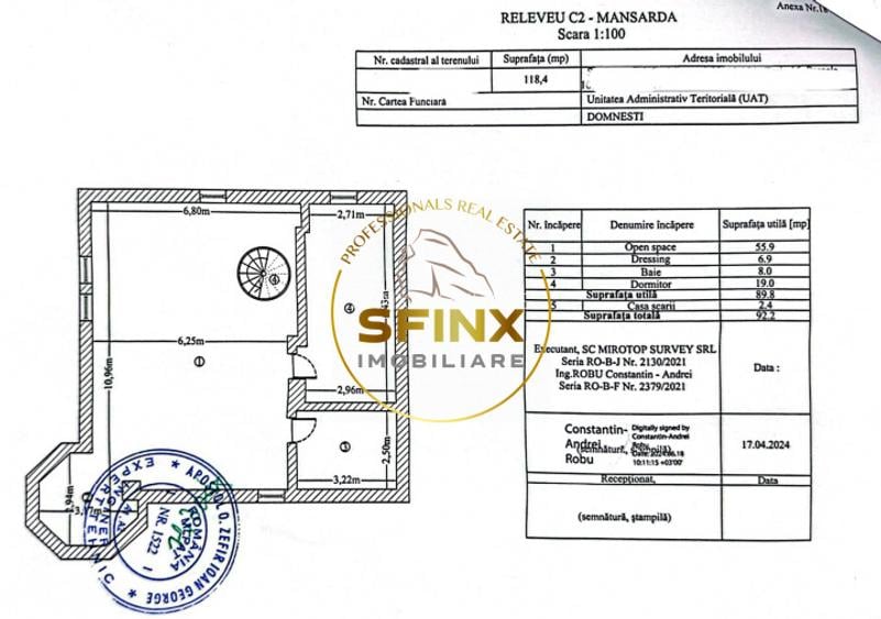 Casa la rosu cu teren 1973 mp Domnesti - 6