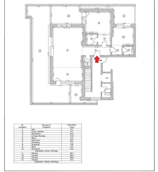 Apartament Cu Terasa Suprafata utila de 120 mp | Semimobilat | Parcare - 2