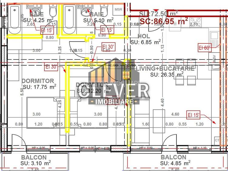 Apartament 3 Camere Finalizat Pallady - metrou Teclu - 2