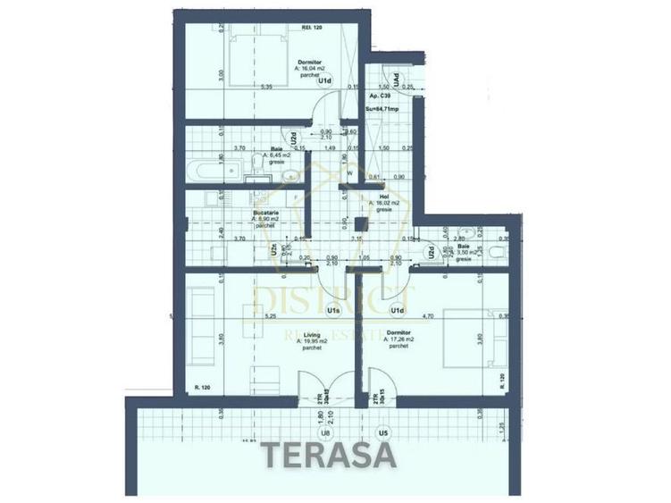 Apartament deosebit cu 3 camere | Terasa 66mp | Lipovei - 9