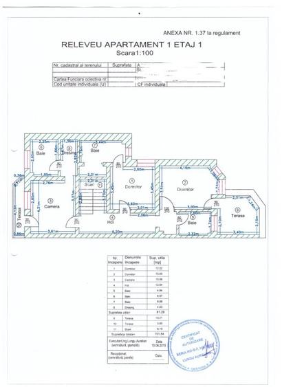 Pipera -  Vila Spatioasa -  centrala termica -  teren intravilan  1000 mp - 30