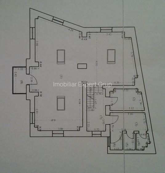 Zona Eminescu Dacia S+P+1+M  290 mp utili zona de birouri - 25