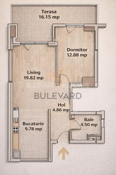 Apartament 2 camere + terasa 16 mp, garaj, zona Iulius Mall - 1