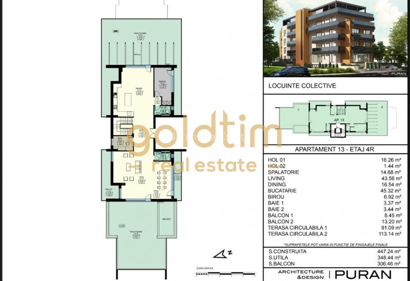 PENTHOUSE UNIC/VEDERE PANORAMICA/LIFT DIRECT/TERASA UNICA/SPATII VITRATE MARI - 2