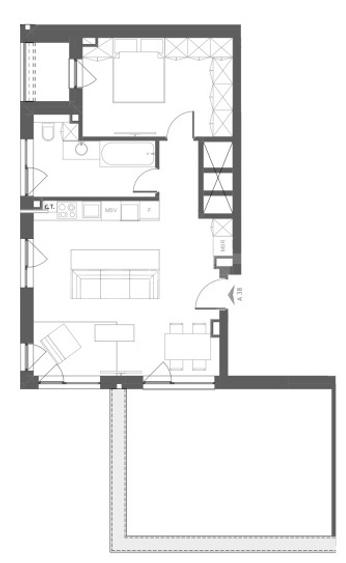 Penthouse de 2 camere, finisat, terasa, garaj, zona Somesului - 10