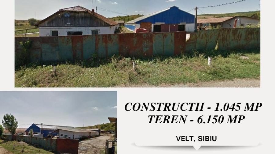 Constructii - 1.045 mp + Teren - 6.150 mp, Loc. Velt