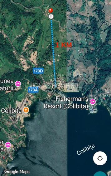 Teren 550 mp - ideal Cabana turistica- utilitati-panorama lac Colibita - 3