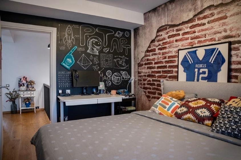 Duplex vanzare 2 nivele cu gradina privata la statie metrou Straulesti - 8