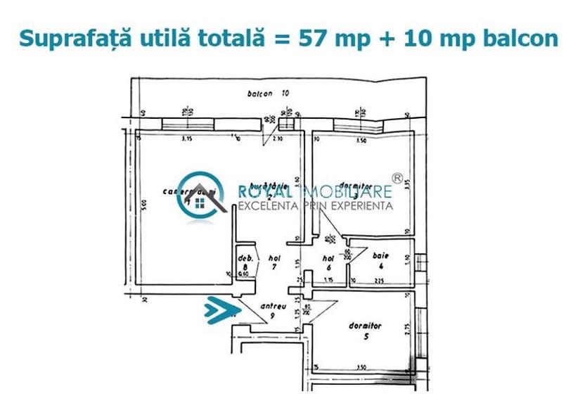 Royal imobiliare - Vanzare apartament 3 camere zona Marasesti - 8