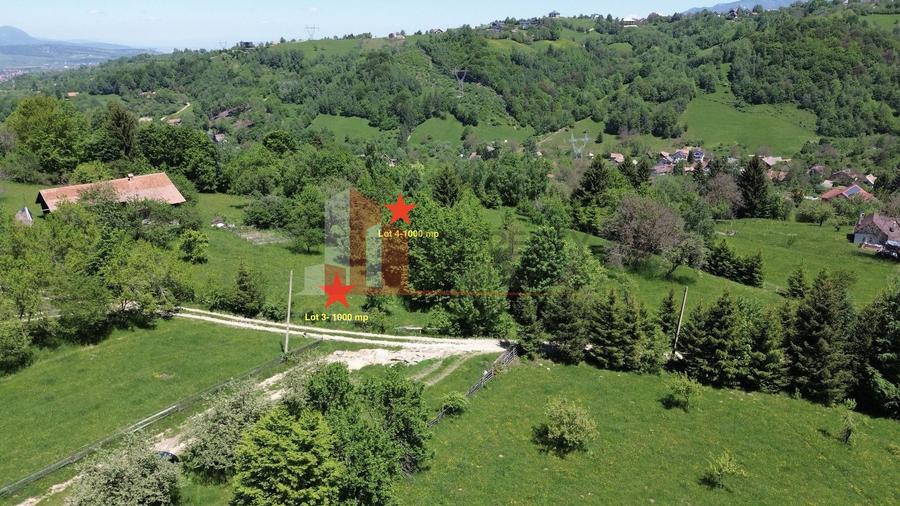 Loturi de teren 1.000 mp | Poarta – Bran | Vedere panoramică către Munții Bucegi