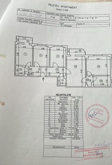 Apartament 4 camere, semidecomandat, renovat, 2 băi, 2 balcoane, etaj 7/8, Ghenc - 13