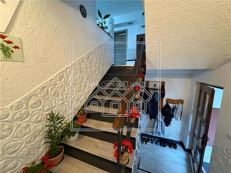 Casa de vanzare in Sibiu -  4 camere, balcon si curte - mobilata - 4