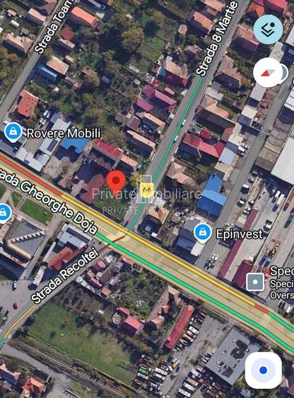Teren 720 Mp De Vanzare Cu Proiect Autorizat Spatiu Com,,Str Gh. Doja - 2