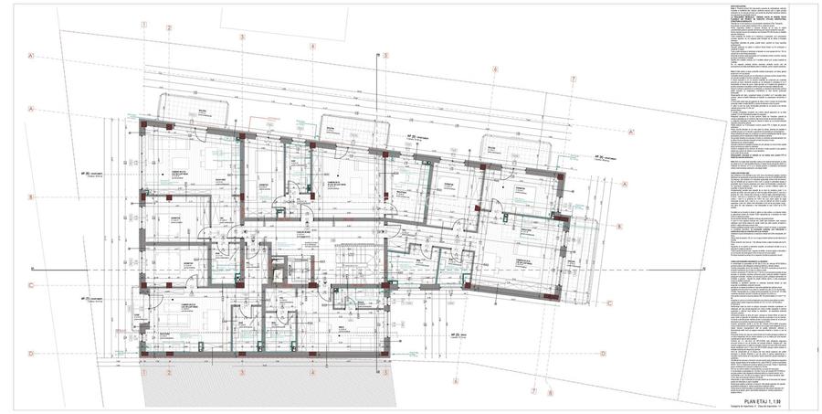 Bloc nou, S+P+5E, cu 19 apartamente, cu 1,2 si 3 camere,  zona Central - 16