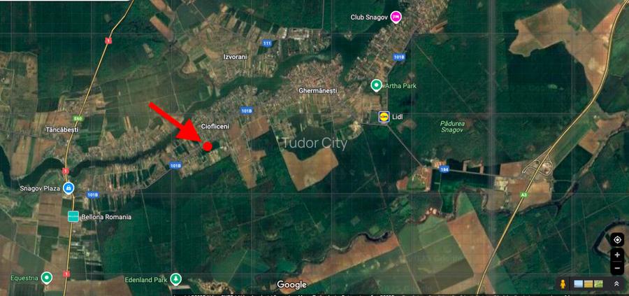 Teren 1.570mp la strada principala, dubla deschidere, Ciofliceni - Snagov! - 5