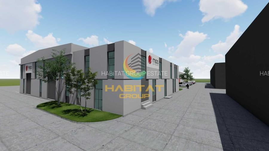 Hală industrială cu poduri rulante și putere 1,8 MW – 2400 mp | Popești-Leordeni - 2