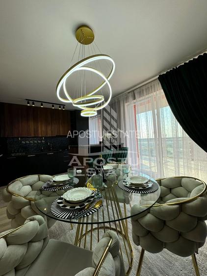 Apartament cu doua camere, mobilat LUX, etajul 11 - 12