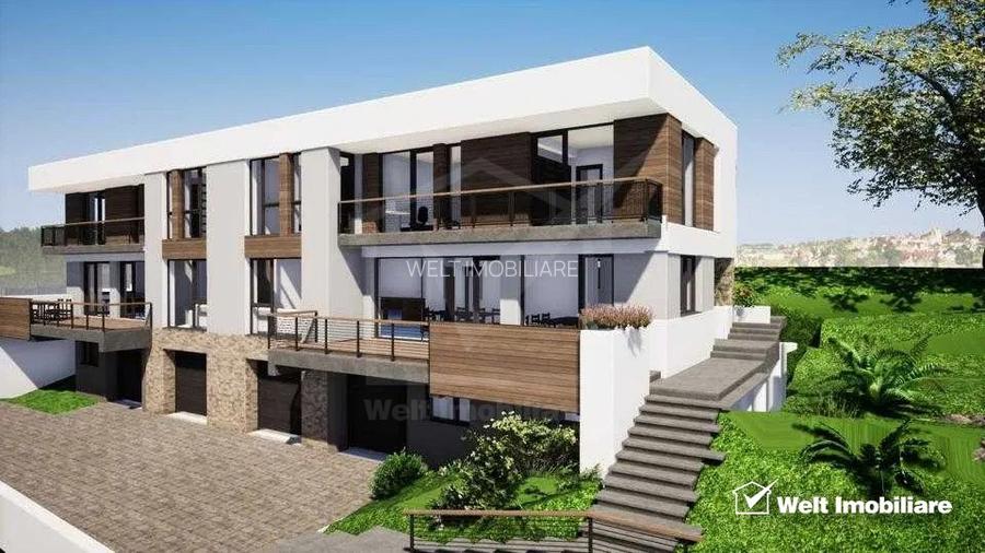 Duplex semifinisat, 220 mp, 1200 mp teren, Feleacu, vedere panoramica - 3