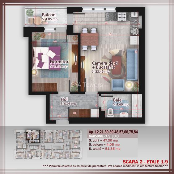 2 camere Prime | Spatios | Terasa | Discount la parcare 50% | Pallady - 1