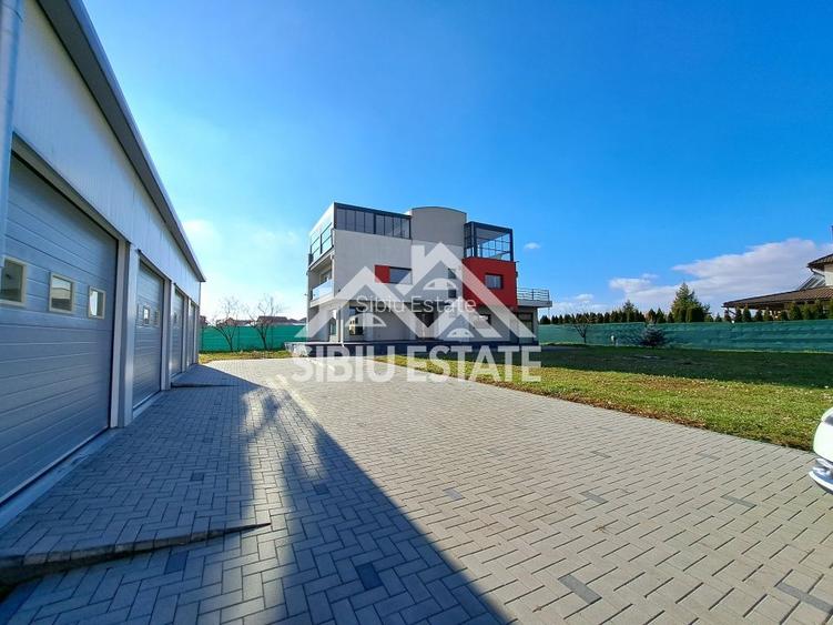 Casa Sibiu, terase panoramice, garaje, teren mare, Sura Mica - 5