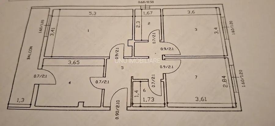 3 Camere Decomandat 2 Bai 74mp zona Nicolina - 5